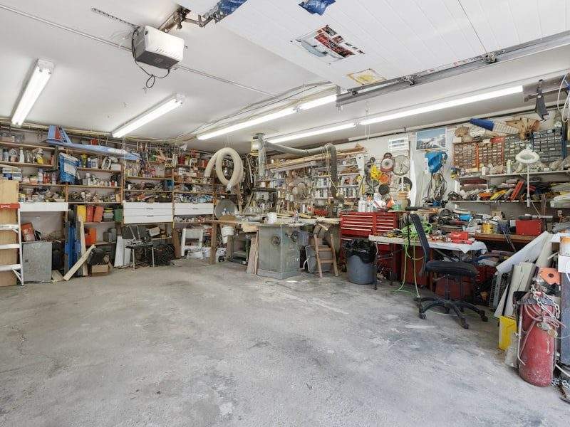 Full garage before cleanout in Glendora, CA
